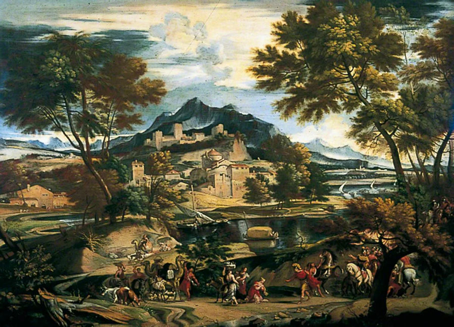 O encontro de David e Abigail - Domenichino