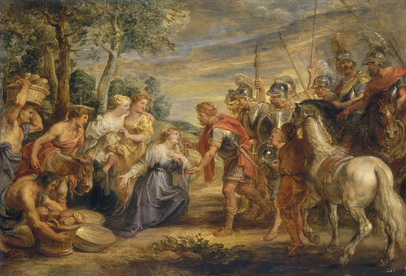 O encontro de Davi e Abigail - Peter Paul Rubens