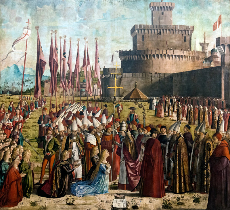 O Encontro dos Peregrinos com o Papa Ciríaco - Vittore Carpaccio