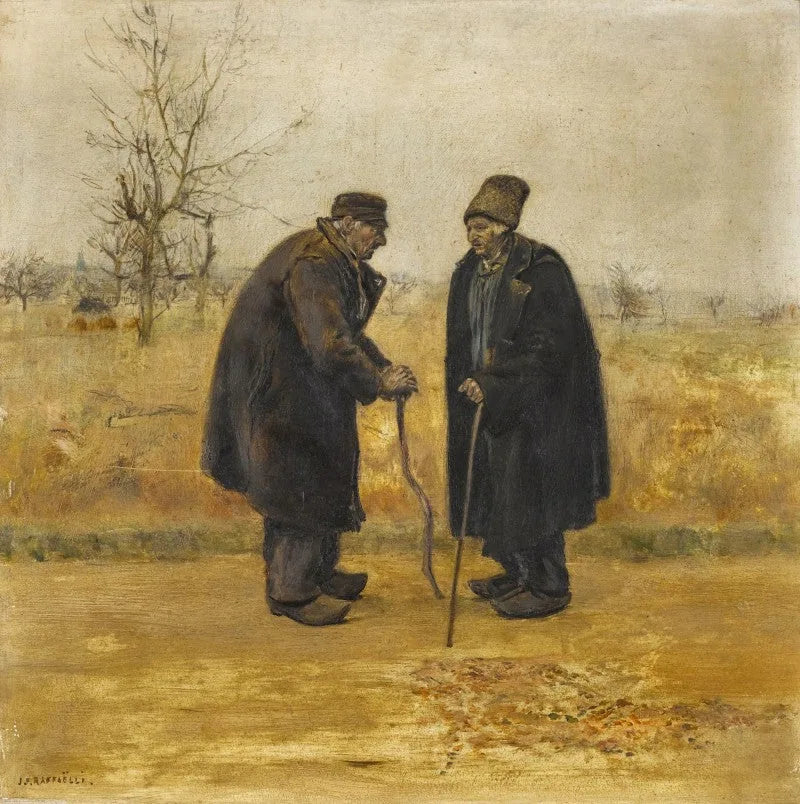 La rencontre - Jean-François Raffaëlli image 1 reproduction réalisée par Alpha Reproduction