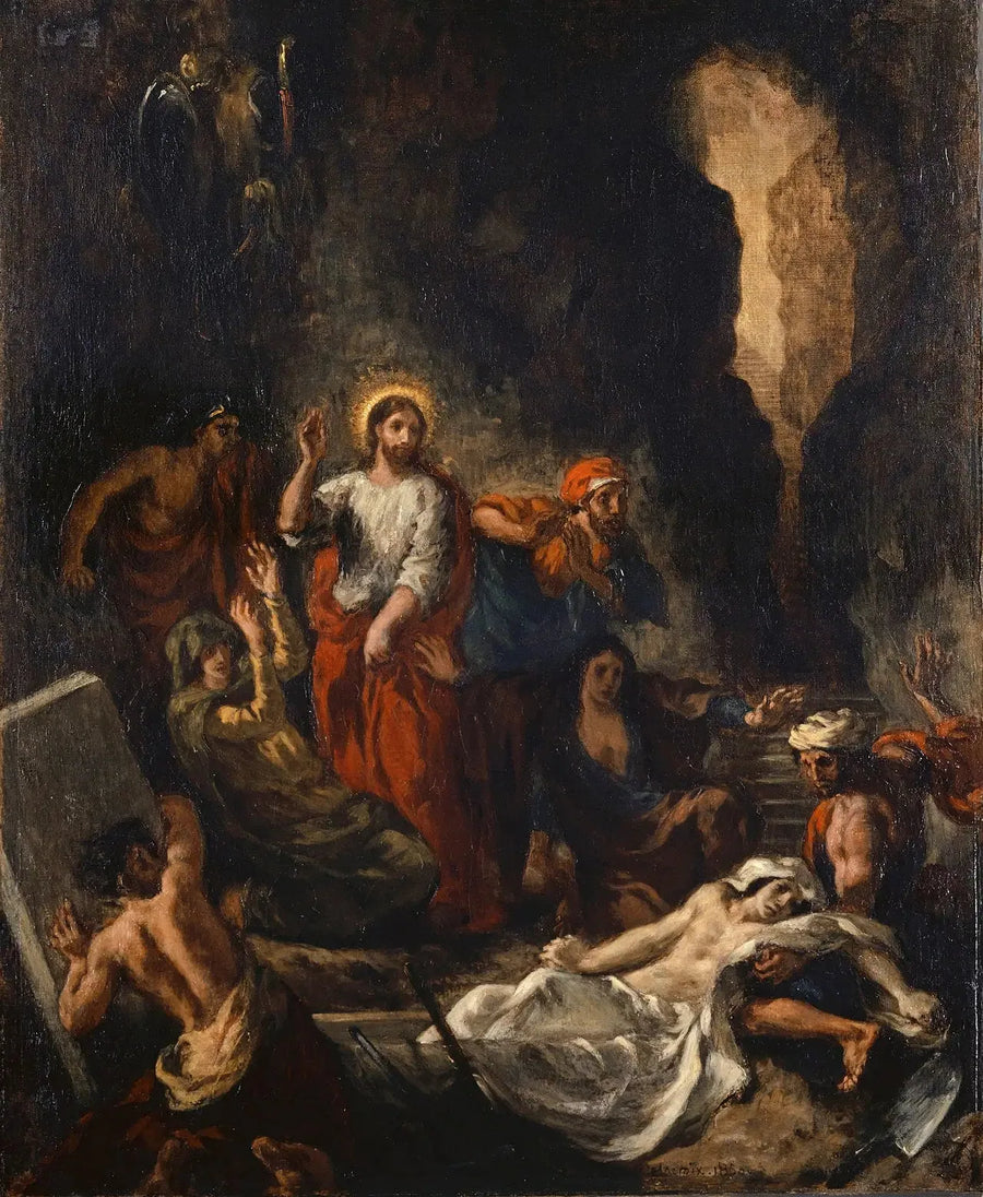 A Ressurreição de Lázaro - Eugène Delacroix
