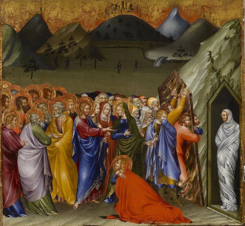 A ressurreição de Lázaro - Giovanni di Paolo