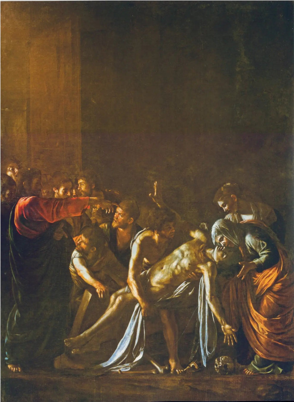 La Résurrection de Lazare - Le Caravage image 1 copie peinte à la main à l’huile
