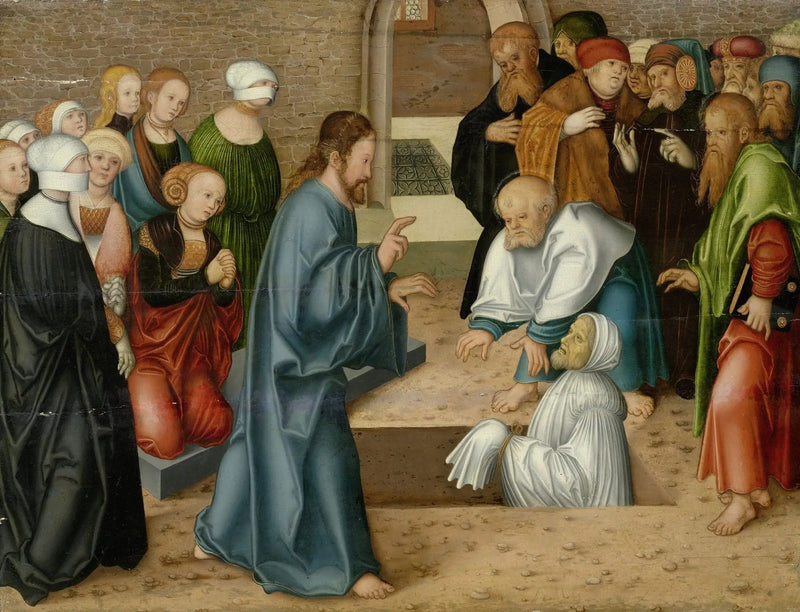 A ressurreição de Lázaro - Lucas Cranach o Velho