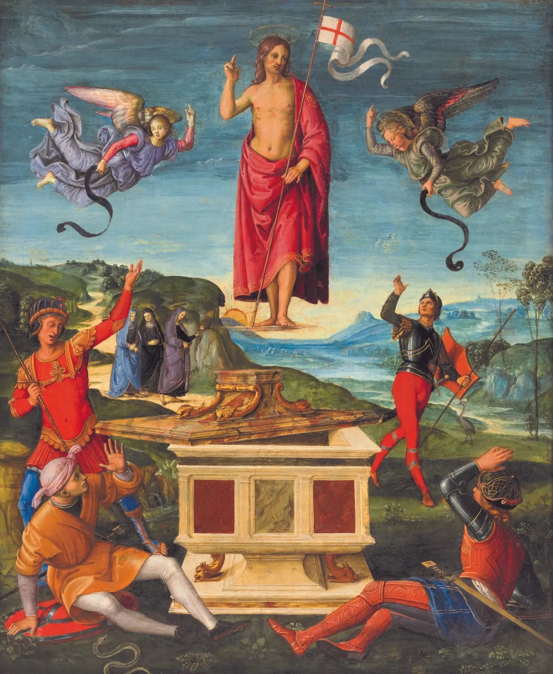 La Résurrection du Christ - Raphaël Sanzio image 1 copie de tableau peinte à la main
