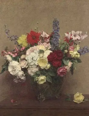 A riqueza rosa de junho - Henri Fantin-Latour