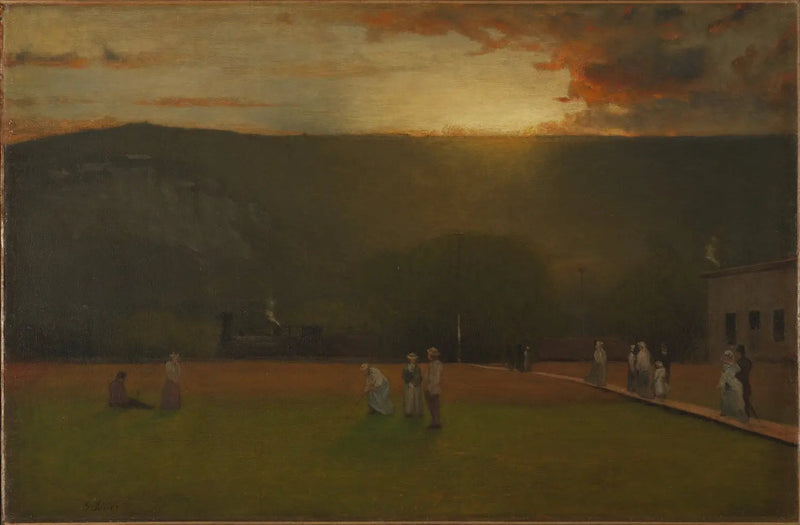 A rigorosidade do jogo, Kearsarge Hall, North Conway, New Hampshire - George Inness