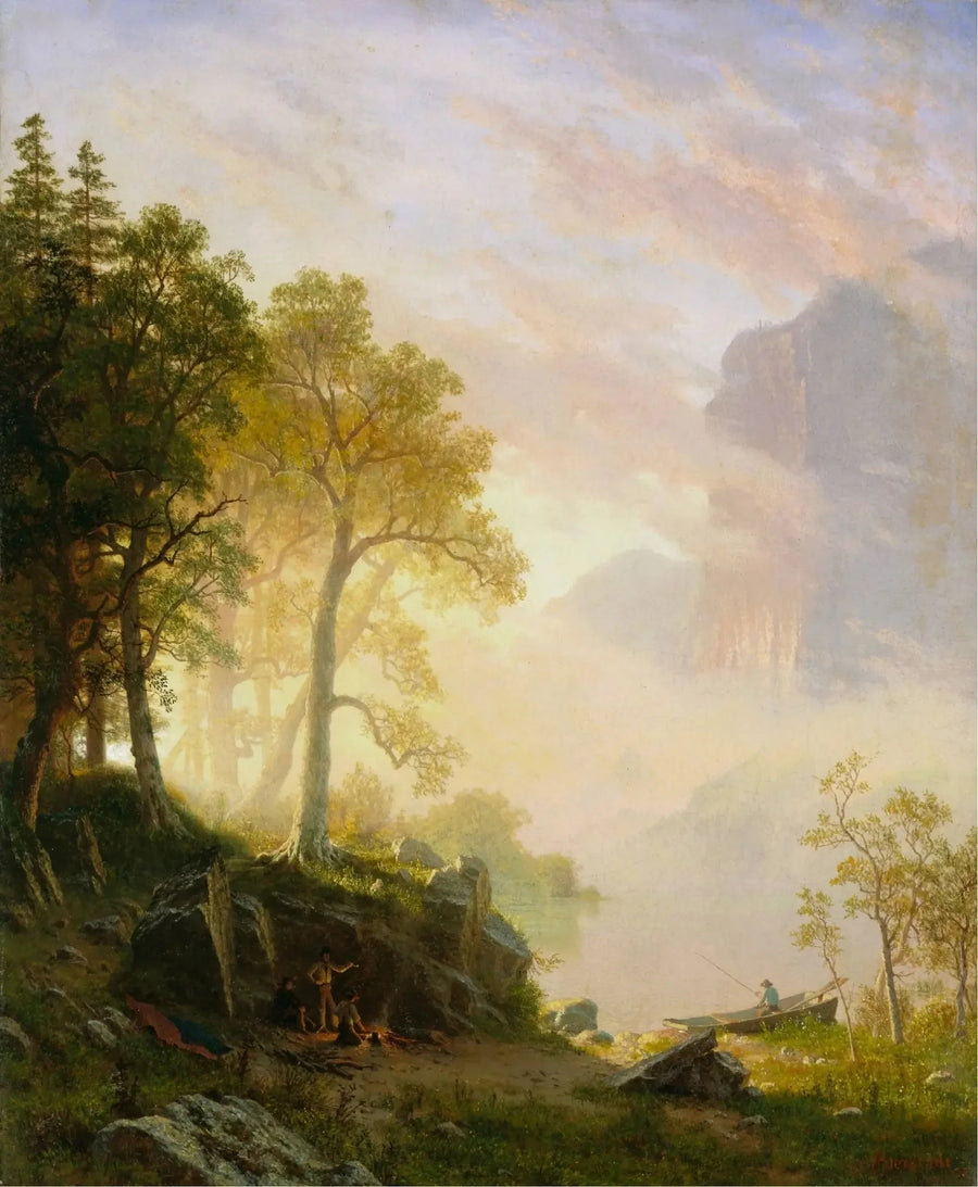 O rio Merced em Yosemite - Albert Bierstadt