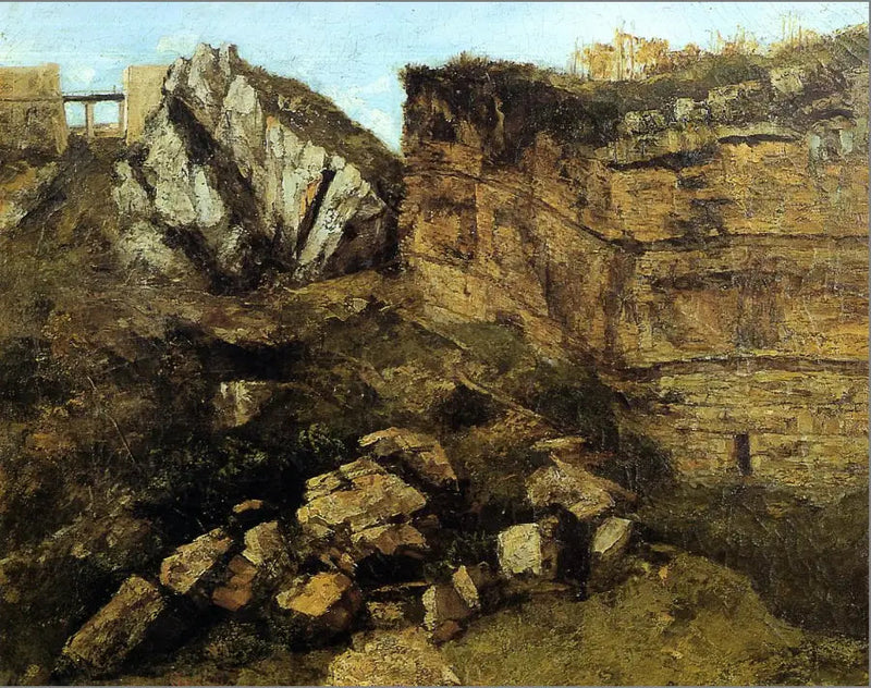 A rocha podre - Gustave Courbet