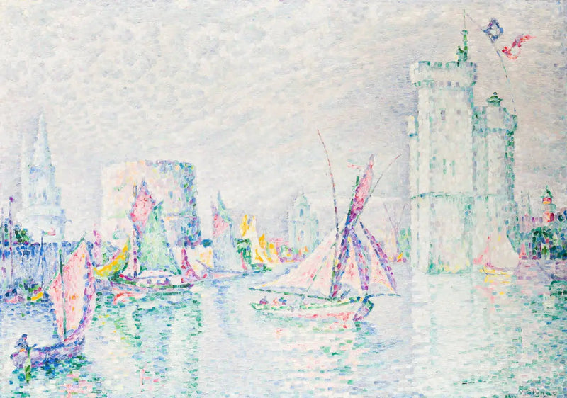 La Rochelle, saída do porto - Paul Signac