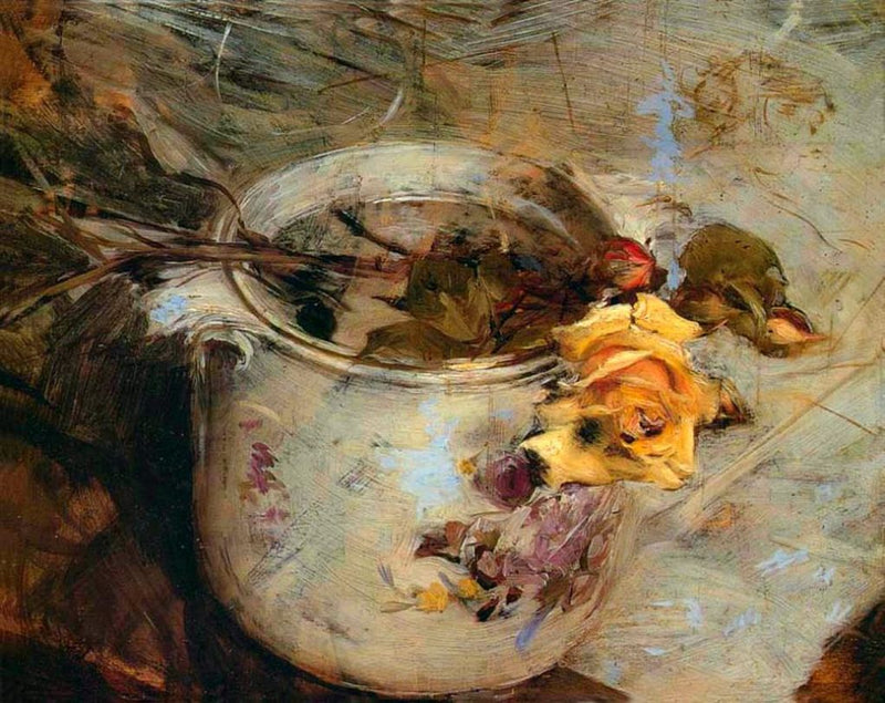 A rosa em vaso da Saxônia - Giovanni Boldini