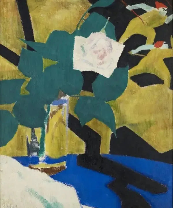 A Rosa e o Biombo Lacado - Francis Cadell