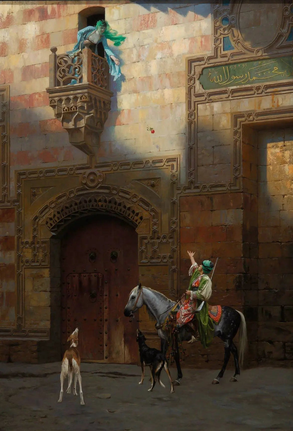 Reproduction du tableau « La Rose - Jean-Léon Gérôme » par Alpha Reproduction en peinture à l’huile