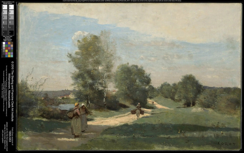 A estrada à beira da água - Jean-Baptiste Camille Corot