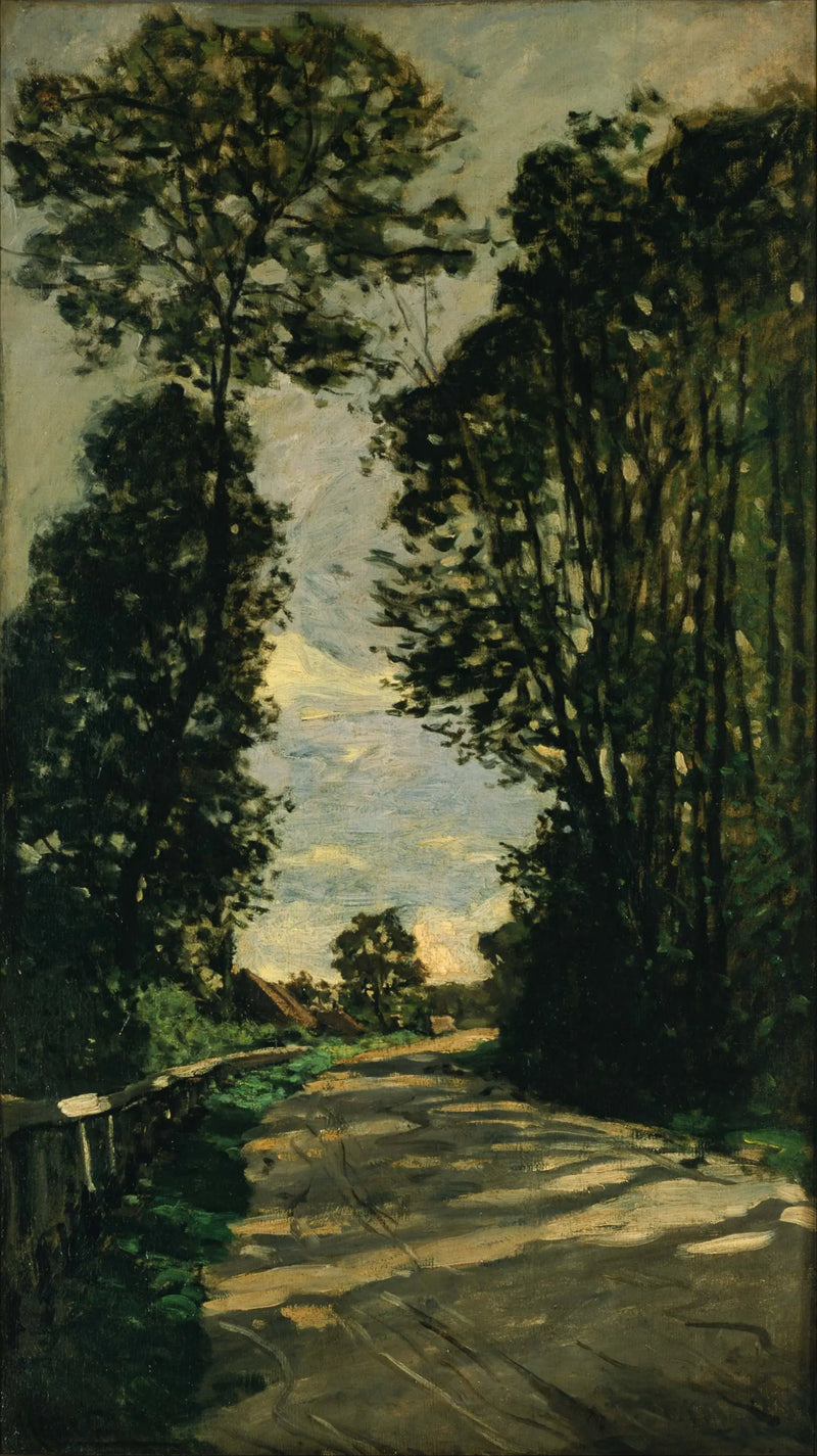 A estrada da fazenda Saint-Siméon - Claude Monet