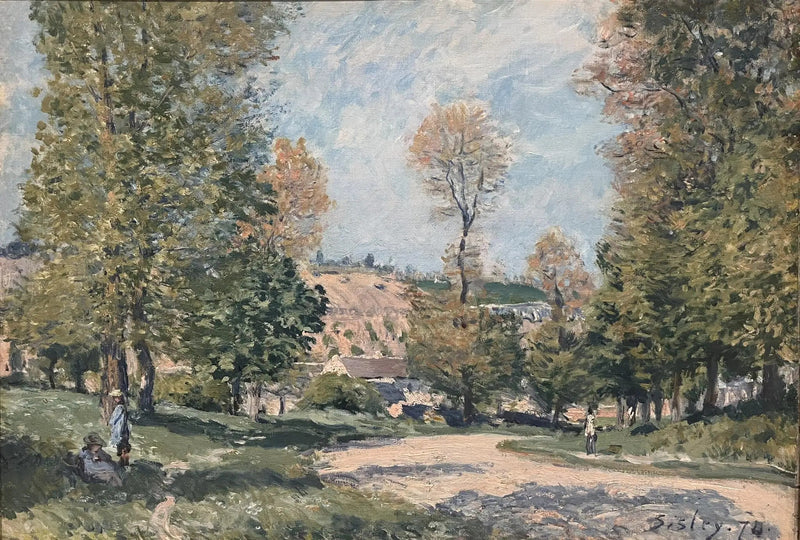 A estrada de Louveciennes - Alfred Sisley