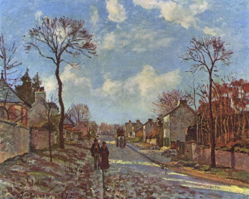 A Estrada de Louveciennes - Camille Pissarro