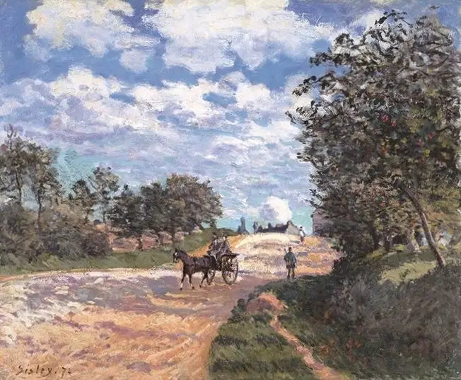 A estrada de Mantes a Choisy-le-Roi - Alfred Sisley