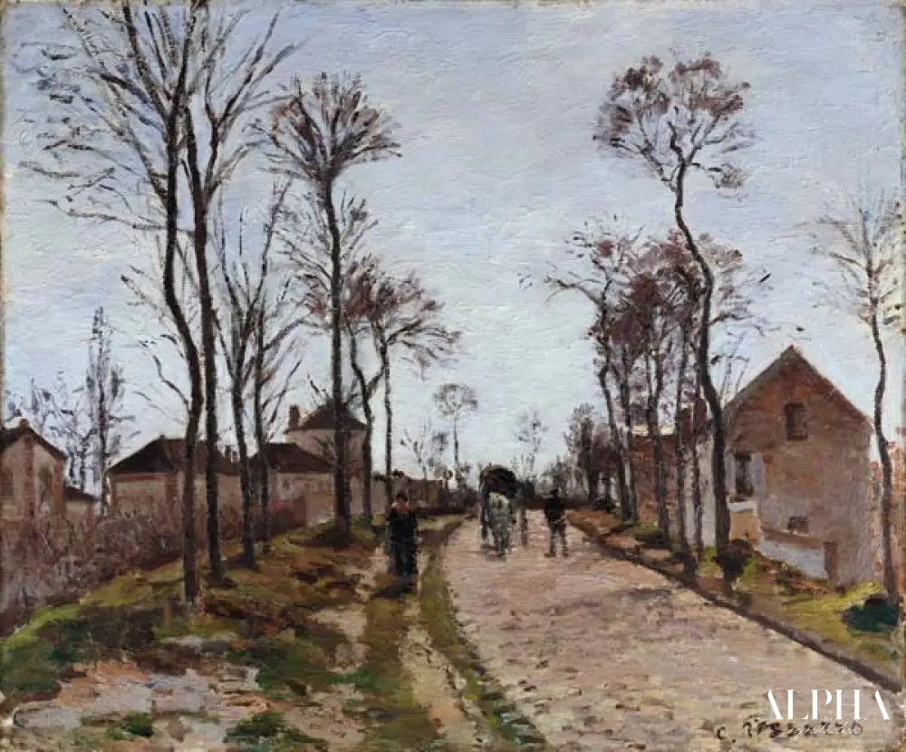 La route de Saint Cyr à Louveciennes - Edouard Manet - Reproductions de tableaux et peintures haut de gamme