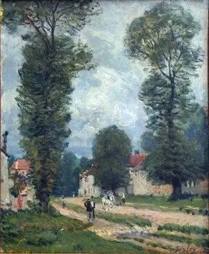 A Estrada de Versalhes - Alfred Sisley