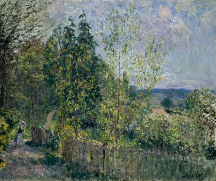 A estrada das madeiras - Alfred Sisley
