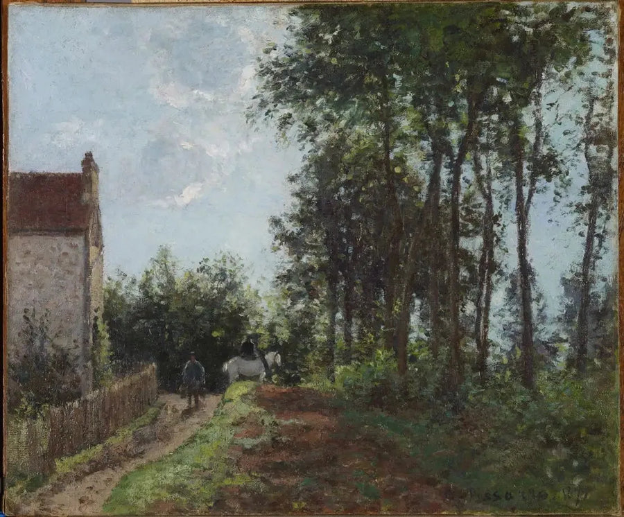 A estrada perto da fazenda - Camille Pissarro