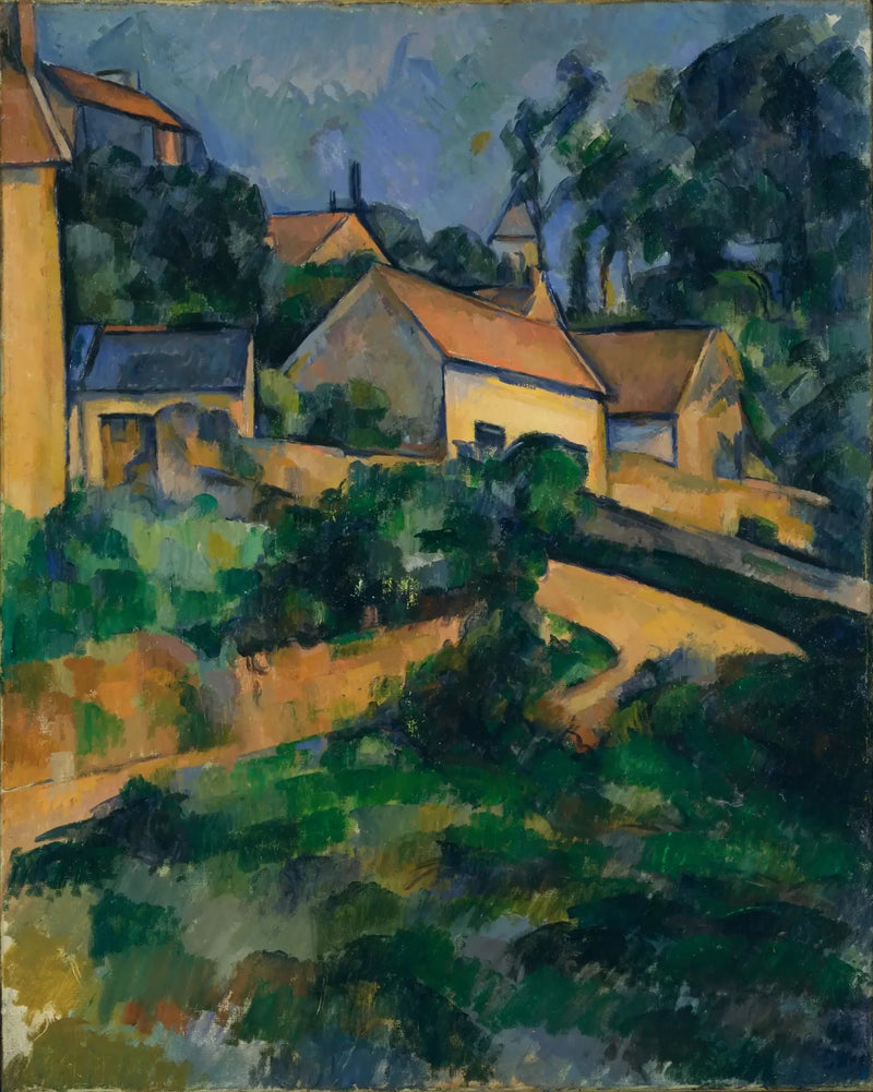 A Estrada Curva em Montgeroult - Paul Cézanne