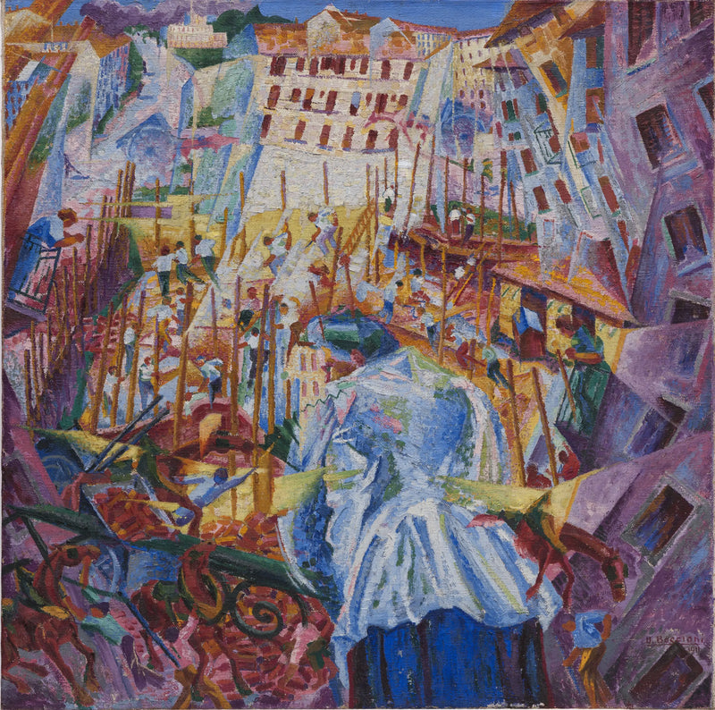 A rua entra na casa - Umberto Boccioni