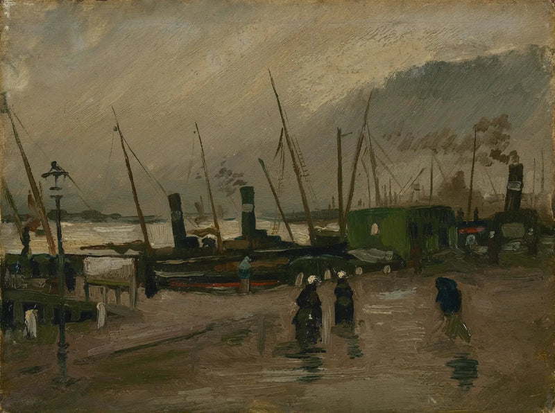 La Ruijterkade em Amsterdã - Vincent van Gogh