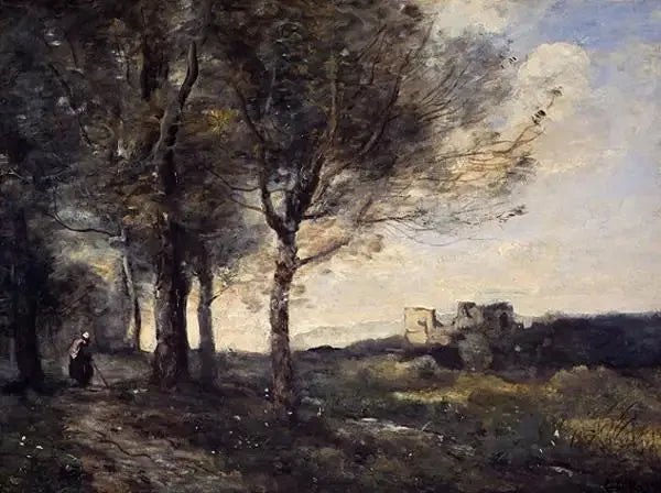 A ruína - Jean-Baptiste Camille Corot