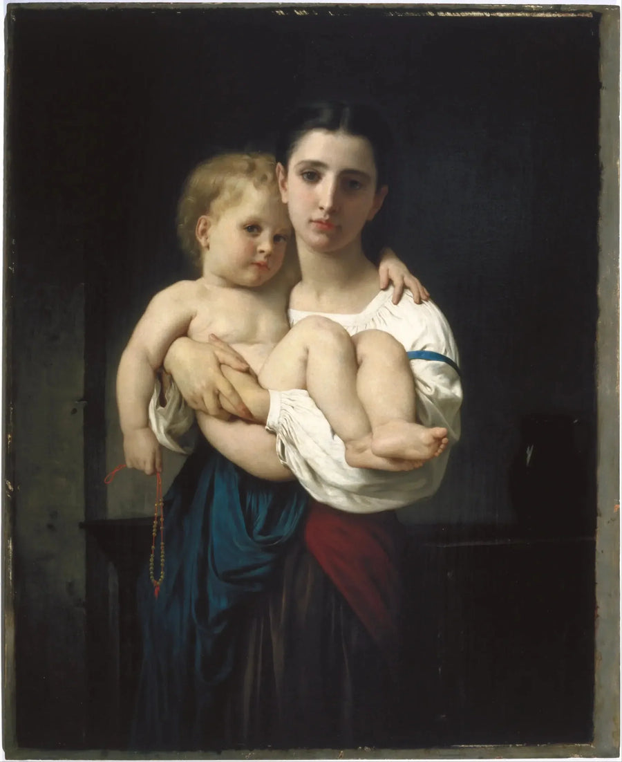A irmã mais velha, redução (A irmã mais velha, redução) - Bouguereau