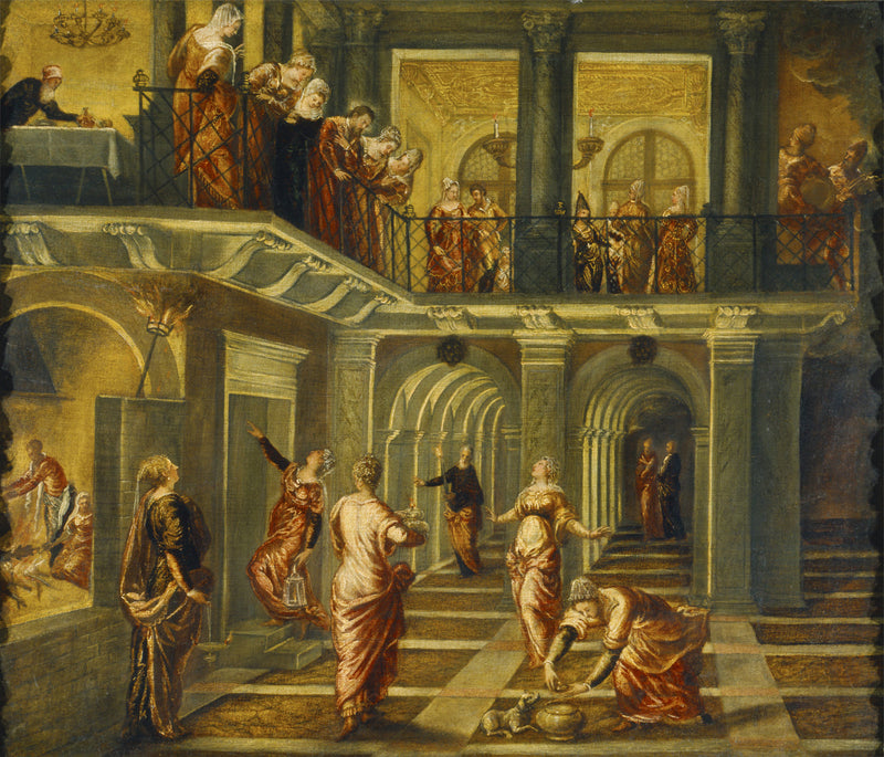A Sábia e as Loucas Virgens - Jacopo Tintoretto