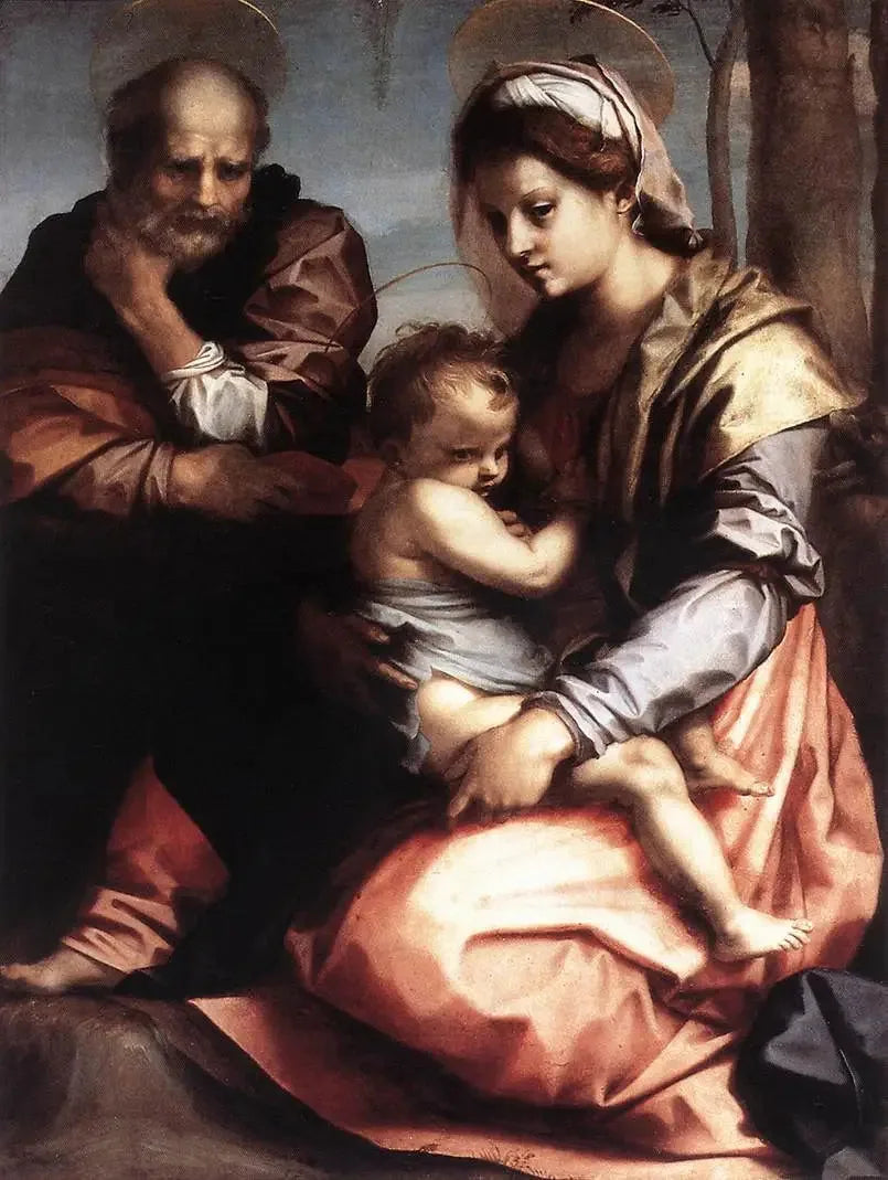 A Sagrada Família. - Andrea del Sarto