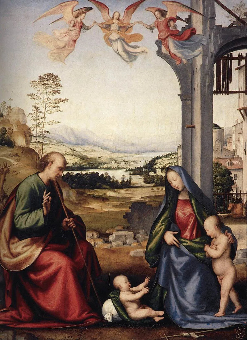 A Sagrada Família com o menino São João Batista - Fra Bartolomeo