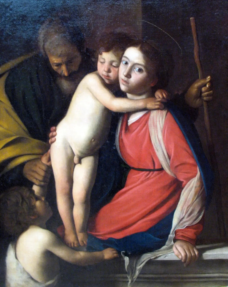A Sagrada Família com São João Batista - Caravaggio
