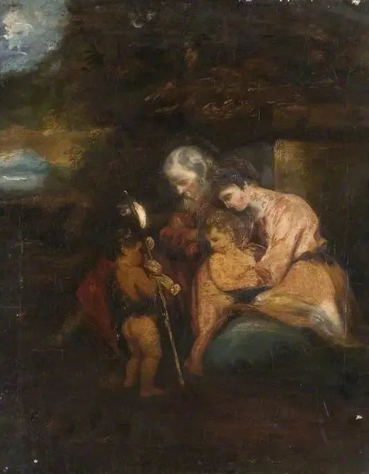 A Sagrada Família com São João - Joshua Reynolds