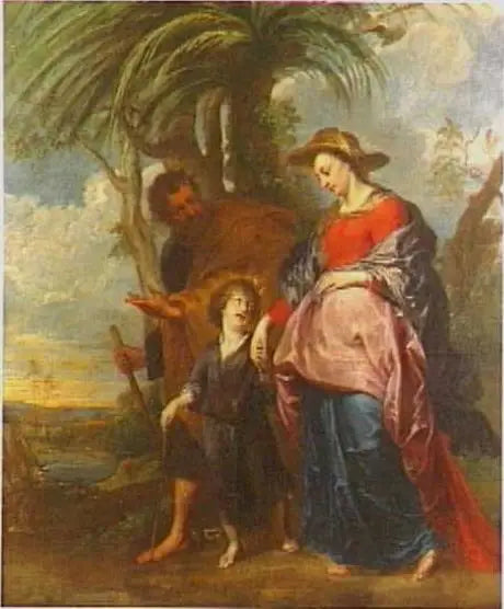 A Sagrada Família retornando do Egito - Antoine van Dyck