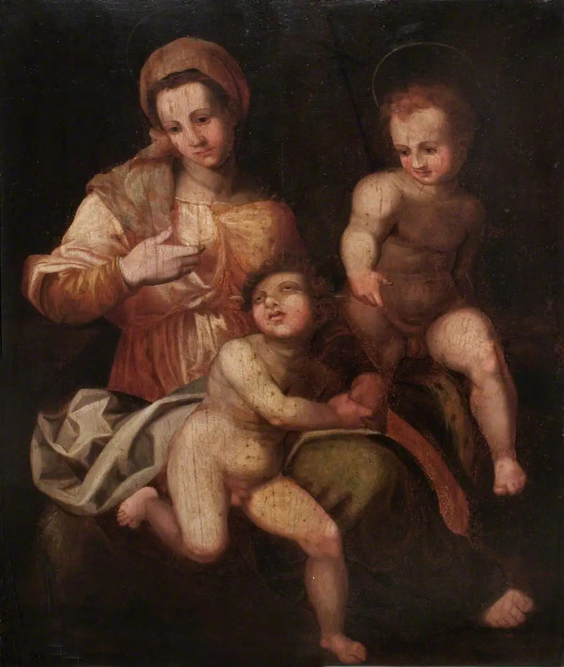 A Santa Virgem com o Menino Jesus e São João Batista - Andrea del Sarto