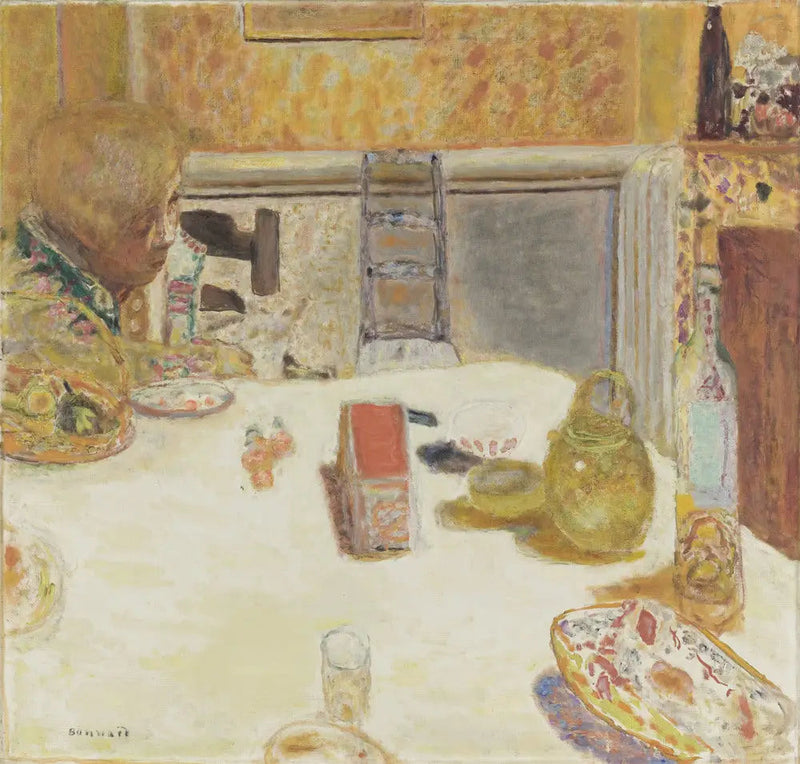 A Sala de Jantar em Cannet - Pierre Bonnard