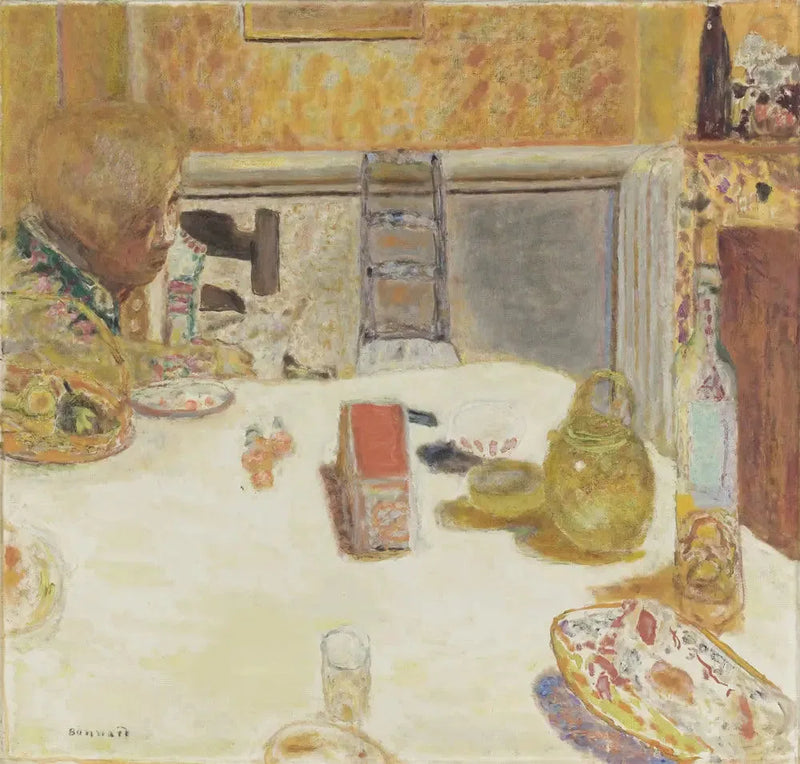 A Sala de Jantar em Cannet - Pierre Bonnard