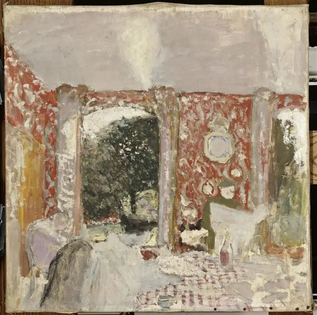 A sala de jantar vermelha - Édouard Vuillard