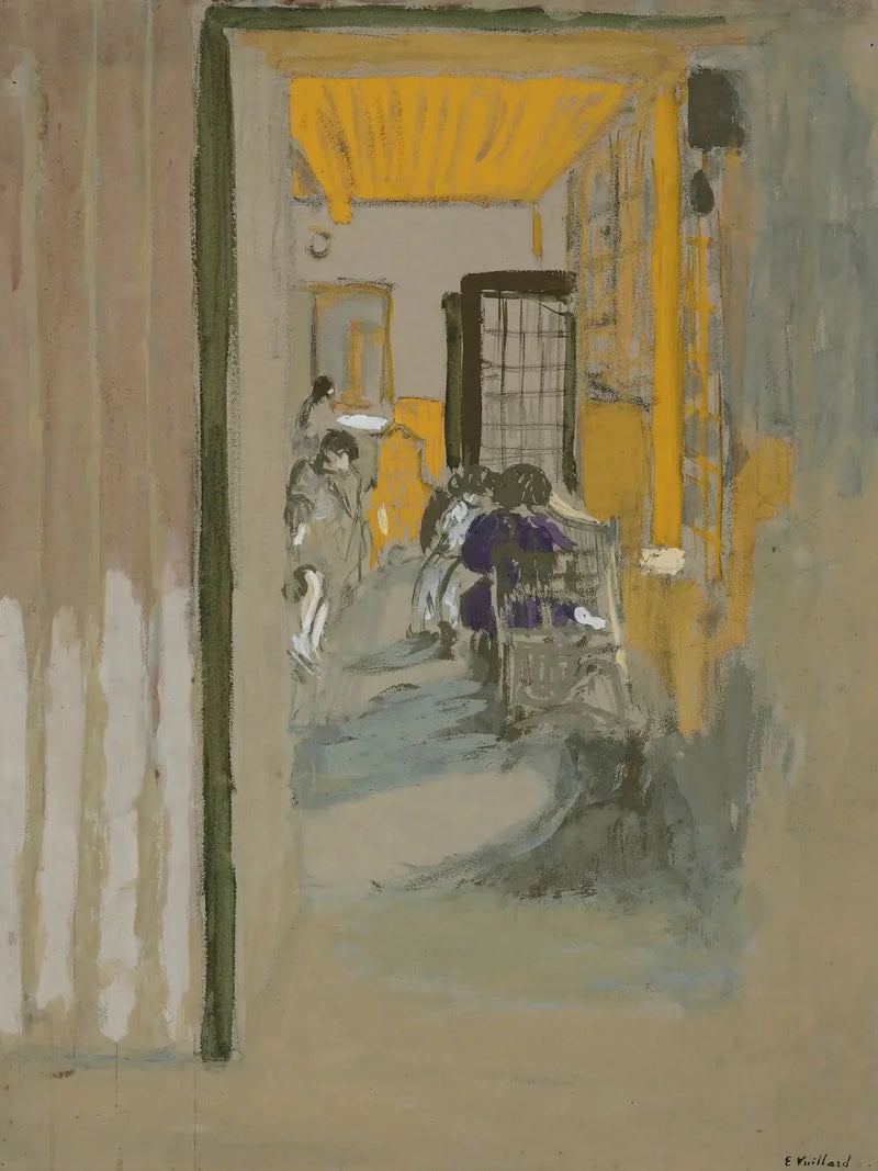 A Sala de Estudo nos Pavilhões - Édouard Vuillard