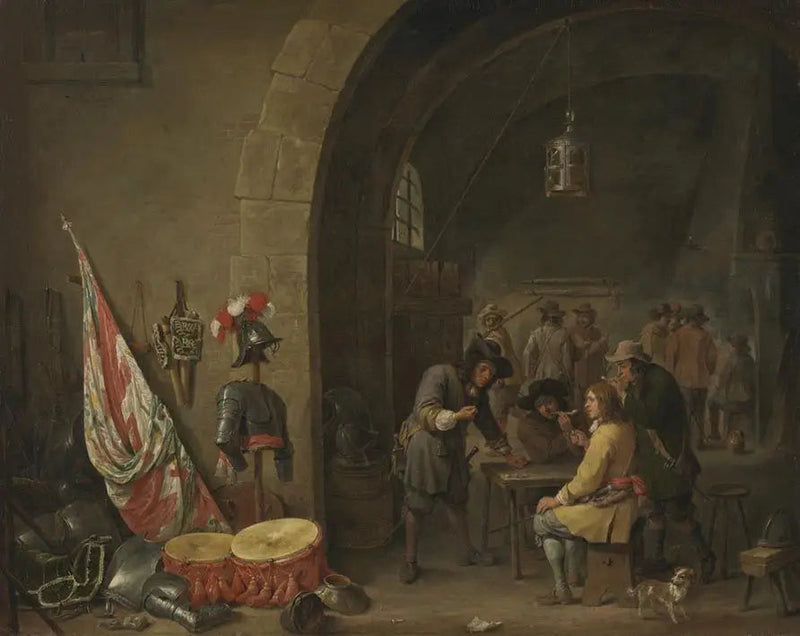 A sala de guarda - David Teniers, o Jovem