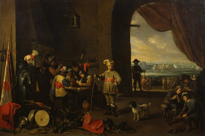 A sala de guarda - David Teniers Júnior