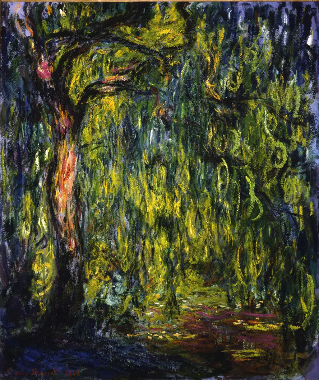 Reproduction du tableau « La saule pleurante - Claude Monet » par Alpha Reproduction en peinture à l’huile