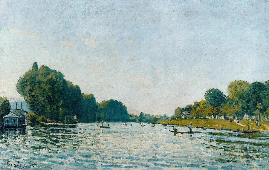 O Sena em Bougival - Alfred Sisley