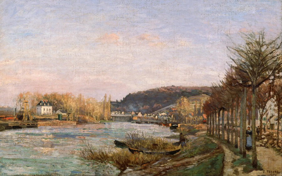 O Sena em Bougival - Camille Pissarro