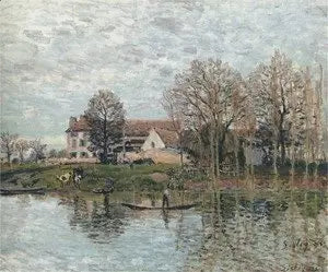 O Sena em Port-Marly - Alfred Sisley
