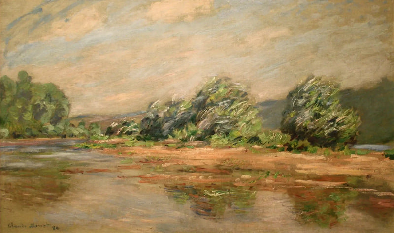 O Sena em Port-Villez - Claude Monet
