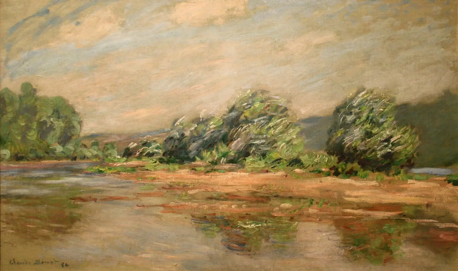 O Sena em Port-Villez - Claude Monet